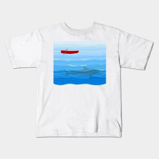 Little red boat Kids T-Shirt